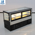 air cooling upright beverage milk display chiller meat refrigerator showcase mini table top cake showcase cooler chiller